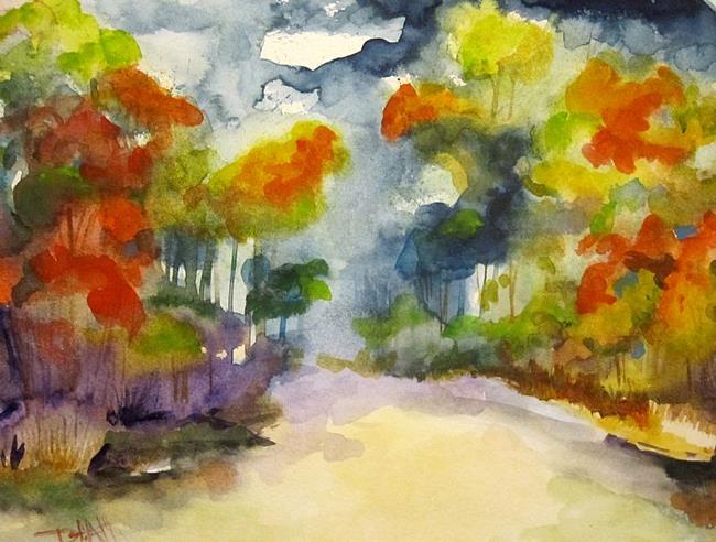 Art: Abstract Fall by Artist Delilah Smith