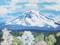 Art: Mt Rainier In Spring by Artist Carol Thompson