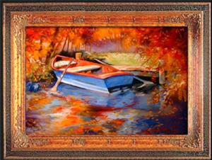 Detail Image for art BLUE ROW BOAT