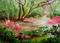 Art: Azalea Spring - Descanso Gardens miniature oil painting by Artist Karen Winters