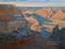 Art: Grand Canyon South Rim Plein Air Oil Painting from El Tovar Hotel, winter by Artist Karen Winters