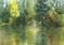 Art: Fulmer Lake, Idyllwild watercolor painting by Artist Karen Winters