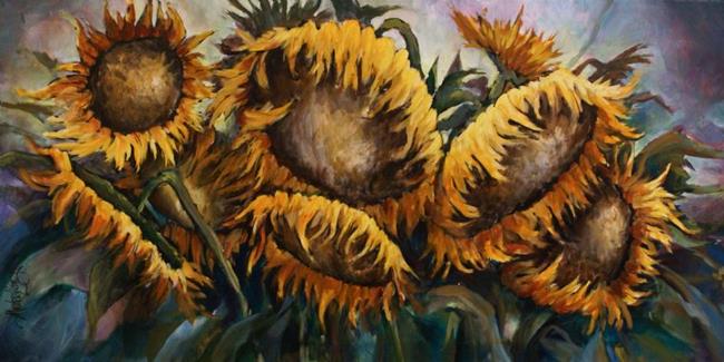Art: Sunflowers by Artist Michael A Lang