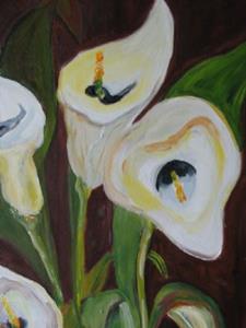 Detail Image for art Calla Lilies, SOLD