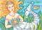 Art: MERMAID BRIDE by Artist Susan Brack