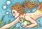 Art: GOLDIE AND HER MERCAT by Artist Susan Brack