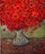Art: RED FLOWERS BOUQUET-sold by Artist LUIZA VIZOLI