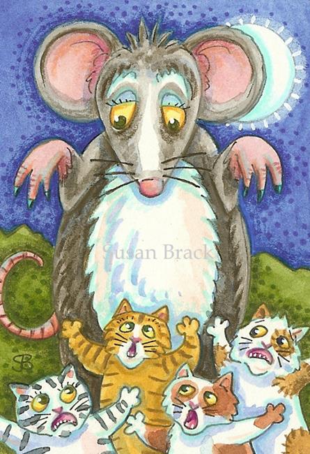Art: CAT'S NIGHTMARE by Artist Susan Brack