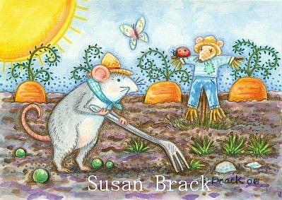 Art: MOUSE'S GARDEN by Artist Susan Brack