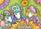 Art: LUNCH AT THE SUNFLOWER CAFE by Artist Susan Brack