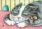 Art: CATNAP TRUCE by Artist Susan Brack