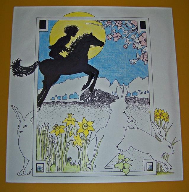 Art: Riding in the Spring by Artist Marcine (Marcy) Dillon