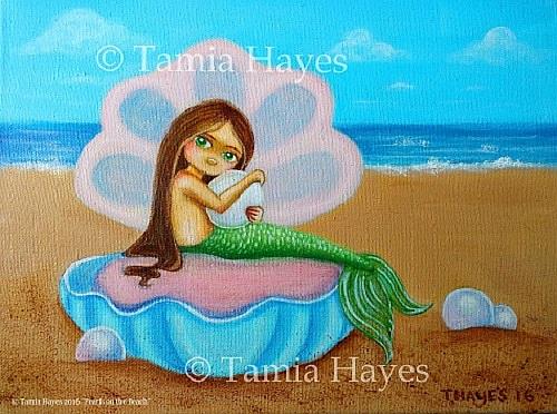 Art: Pearls on the Beach by Artist Tamia Hayes