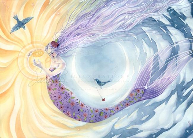 Art: You Are the Sun I Am the Moon by Artist Sara Burrier