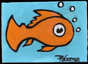Detail Image for art Orange Fish Detail Image for art Orange Fish