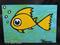Art: Yellow Fish atc by Artist PJ Gorman