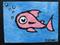 Art: Pink Gold Fish (sold) by Artist PJ Gorman