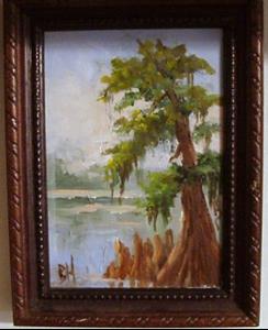 Detail Image for art miniature Cypress Tree  SOLD