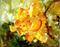 Art: Yellow Miniature Rose by Artist Laurie Justus Pace