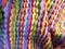 Art: Handmade Baby Brights Scallop Blanket 34x31 by Artist Bonnie G Morrow