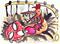 Art: Chicken Laying An Egg For A Farmer by Artist Elisa Vegliante