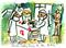 Art: Doctors Getting Ready For Poker by Artist Elisa Vegliante