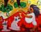 Art: Pet Sitter Chasing Dogs And Cats by Artist Elisa Vegliante