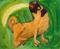 Art: Singing Pug by Artist Elisa Vegliante