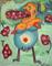Art: Woman Eating Mulberries by Artist Elisa Vegliante