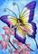 Art: Butterfly Fairy and Pink Orchids by Artist Hiroko Reaney