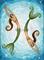 Art: Pisces Mermaids by Artist Hiroko Reaney