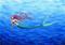Art: Mermaid Swimming by Artist Hiroko Reaney