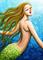 Art: Mermaid With Blonde Hair by Artist Hiroko Reaney