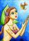 Art: Mermaid and Angelfish by Artist Hiroko Reaney