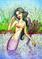 Art: Wildflower Reflection Mermaid by Artist Hiroko Reaney