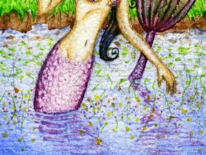 Detail Image for art Wildflower Reflection Mermaid