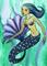 Art: Aqua Rainbow Mermaid by Artist Hiroko Reaney