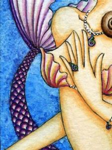Detail Image for art Sea Shells and Pearls Mermaid