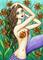 Art: Cannalily Coast Mermaid by Artist Hiroko Reaney