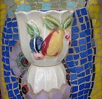 Art: Egg Cup Wall Vase by Artist Lauren K Blair