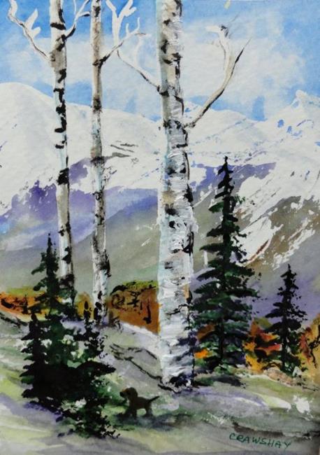 Art: Aspen Series #1 (sold) by Artist Kathy Crawshay
