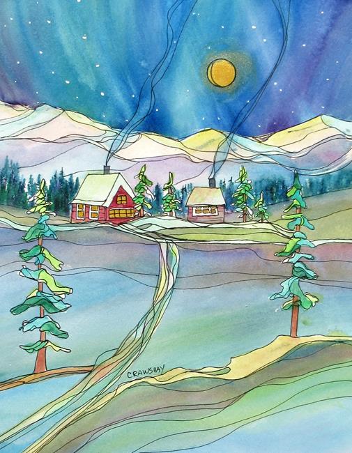 Art: Path to Winter by Artist Kathy Crawshay