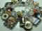 Art: Vintage Sewing Altered Art Charm Bracelet by Artist Lisa  Wiktorek
