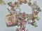 Art: Easter Lilies Altered Art Charm Bracelet ooak by Artist Lisa  Wiktorek