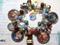 Art: Alice in Wonderland Altered art charm bracelet ooak by Artist Lisa  Wiktorek