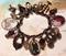Art: Haunted Castle Altered art charm bracelet ooak by Artist Lisa  Wiktorek