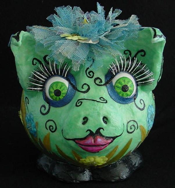 Art: Woodland Fairy Pig by Artist Tina Marie Ferguson