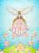 Art: Flower Shower Angel by Artist Hiroko Reaney