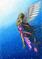 Art: The Praying Angel / Psalm 55:16 by Artist Hiroko Reaney