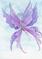 Art: Above the Clouds Fairy (Violet Wings) by Artist Hiroko Reaney